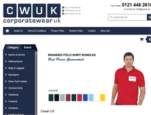 Tablet Screenshot of cwear.co.uk